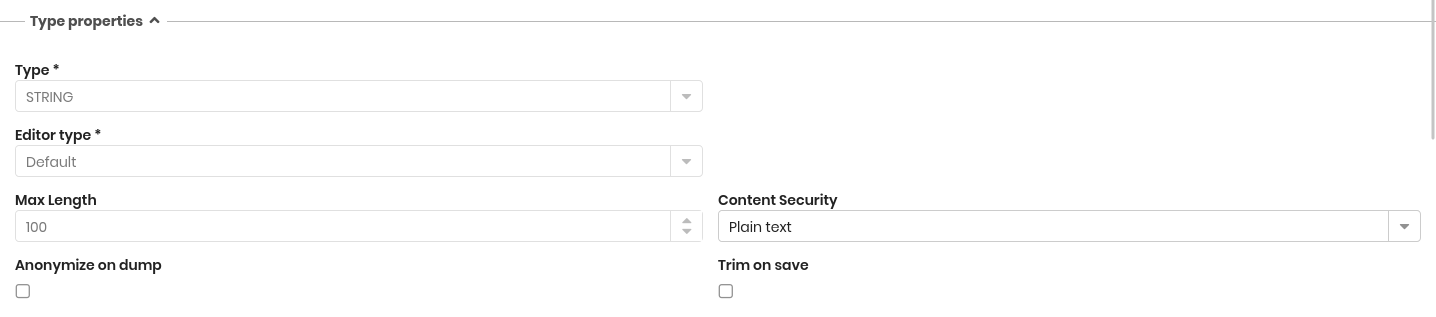 Property of attribute type